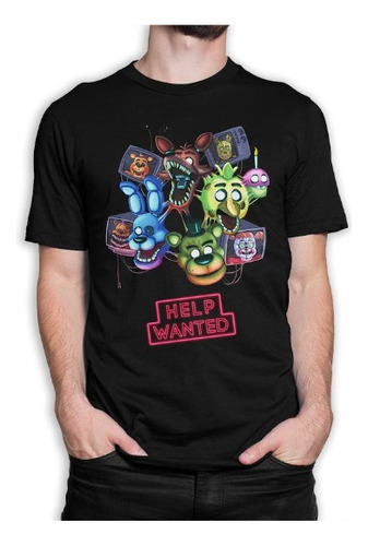 Polera Unisex  Five Nights At Freddy's Wanted Estampado