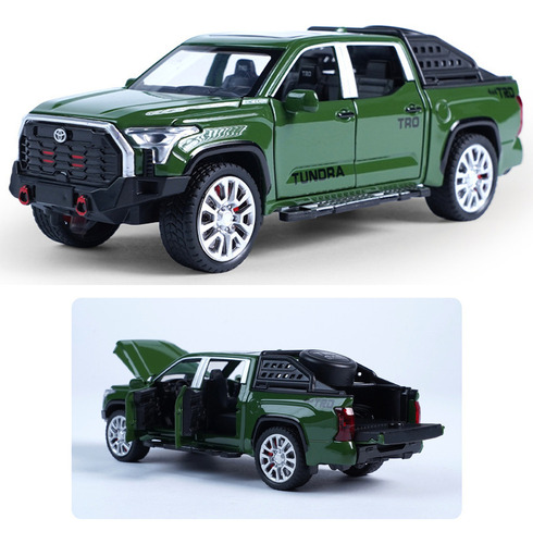 Toyota Tundra Trd Pro Miniatura Metal Coche Con Luz Y Sonido