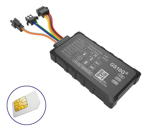 Gps Wanway Gs10g 9-90v Motos-car + Chip Roaming Plan 1 Año