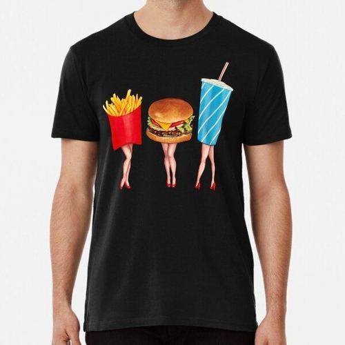 Remera Combo De Pin-ups De Comida Algodon Premium