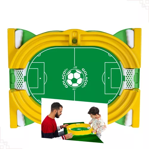 Jogo Futebol Infantil De Mesa Pebolim Pinball Fliperama Manual