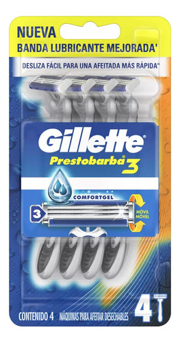 Maquina Para Afeitar Prestobarba3 4un Gillette