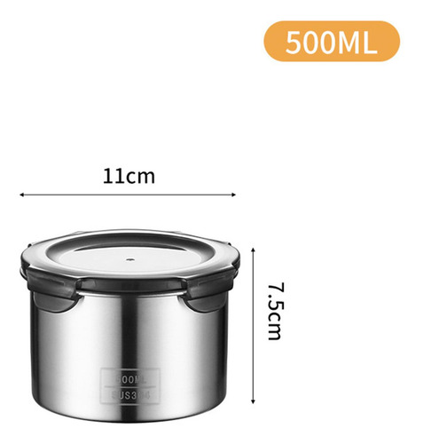 Recipiente De Acero Inoxidable 304, Tarro De Almacenamiento