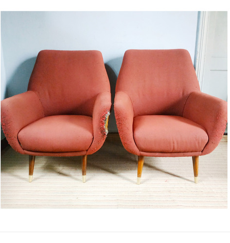 Sillones Butacas Americanas Grandes Muy Cómodas Precio Par (Usado)