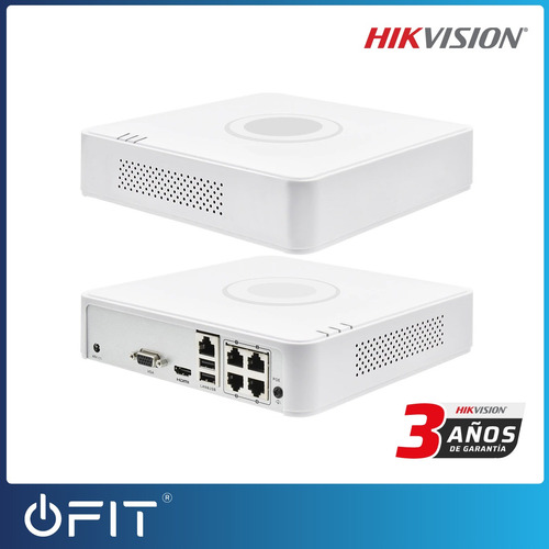 Imagen 6 de 10 de Camara Seguridad Kit Ip Poe Hikvision Nvr 4 + 2 Domo 2mpx