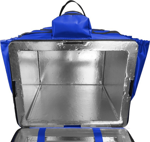 Imagem 2 de 6 de Bolsa Mochila Bag Lona Sintética Isopor 35cm Revestido Pizza