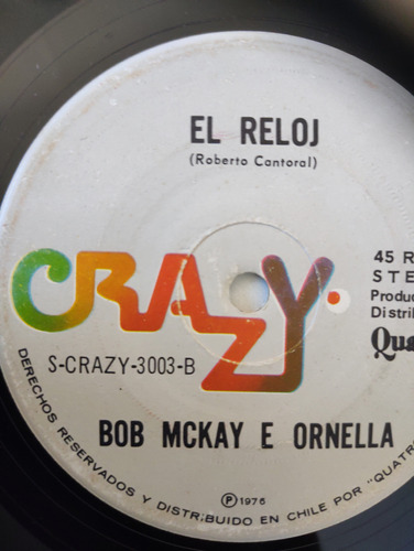 Vinilo Single Bob Mckay E Ornella - El Reloj  ( U82