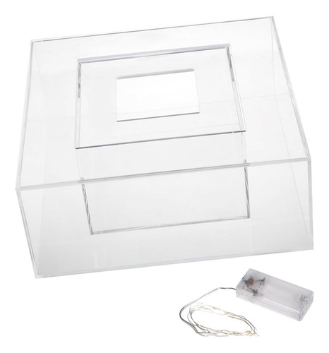 Caja De Presentación De Pastel Cuadrada, Soporte Para
