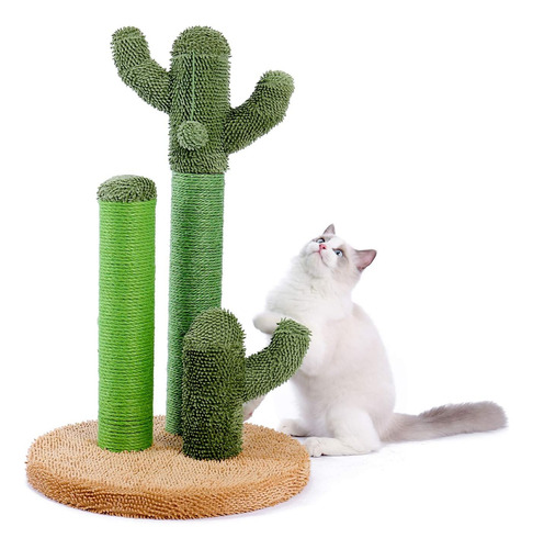 Pawz Road Cat Scratching Post Cactus Cat Scratcher Con 3 Ras
