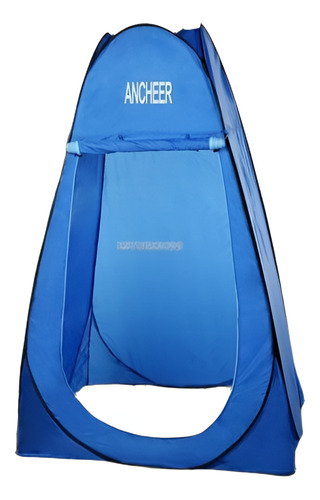 Pop Azul Tienda Camping Con Carpa Bolsa Aseo Cambio De Sala 