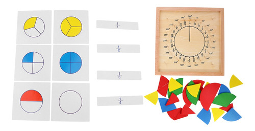 Juguete Montessori Educativo Tablero Circular De División +