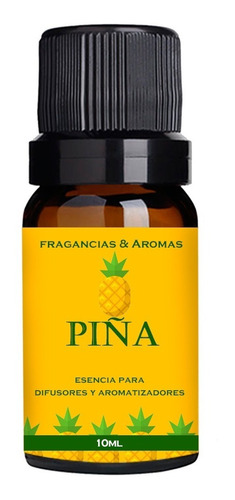 Esencia Para Difusores Aroma Piña 10ml Ambientes Agradables 