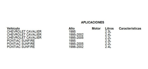 Condensador Chevrolet Cavalier 1999 Deyac 2.2l