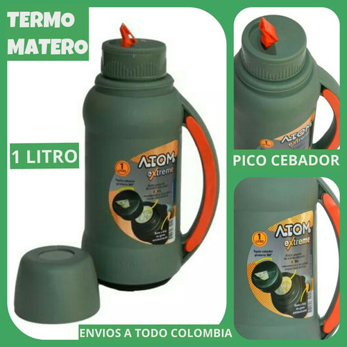 Nuevo!termo Matero Argentino Atom Extreme 1 Litro Pico Cebad