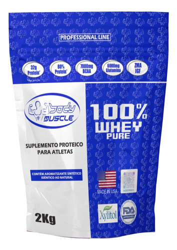 100% Whey Pure 2kg Refil - Body Muscle