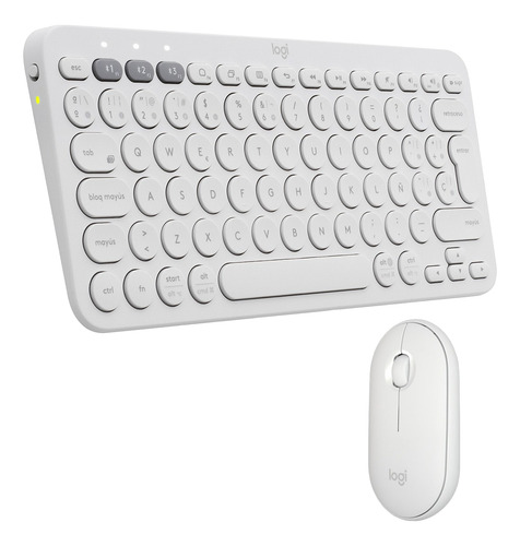 Combo Sin Cables Logitech: Teclado K380 + Mouse M350 Blanco