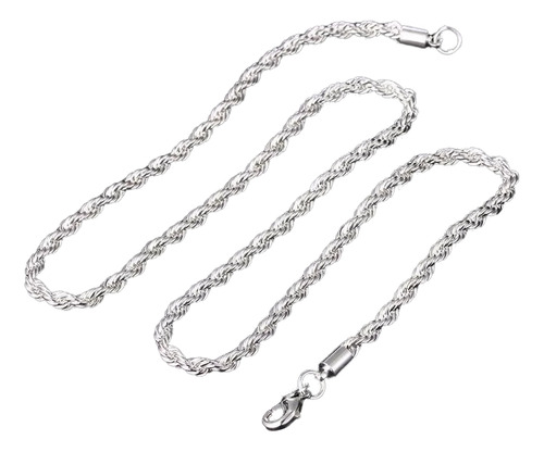 Collar Cadena Turbillon De Plata 925