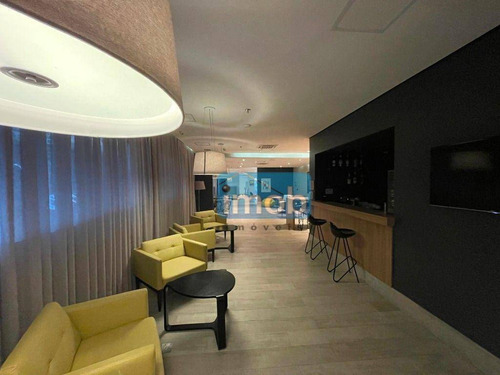 Imagem 5 de 30 de Flat Com 1 Dormitório À Venda, 34 M² Por R$ 530.000,00 - Pompéia - Santos/sp - Fl0044