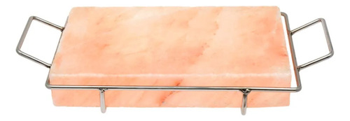 Plancha De Sal Rosa Del Himalaya White Sea Con Soporte 7kg