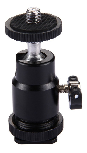 Imagen 1 de 5 de Mini Rotula Zapata De Flash P/ Monitor Iluminacion Microfono