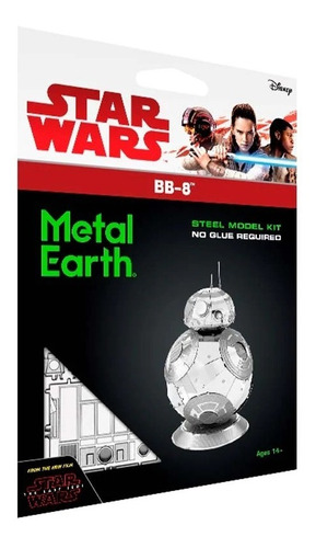 Imagen 1 de 5 de Bb-8 Puzzle 3d Metálico Star Wars Metal Earth