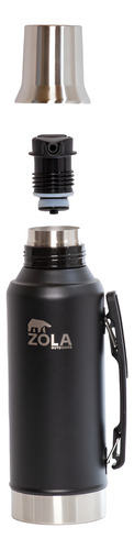 Termo Mate Edition 1.2 Litros Pico Cebador Zola Acero Inox