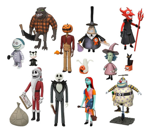 Jack Skellington 10 Figuras Reaction Originales (Usado)