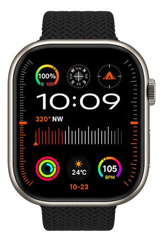 Relógio Inteligente Nfc Hk9 Smart Island Com Pulseira Dupla