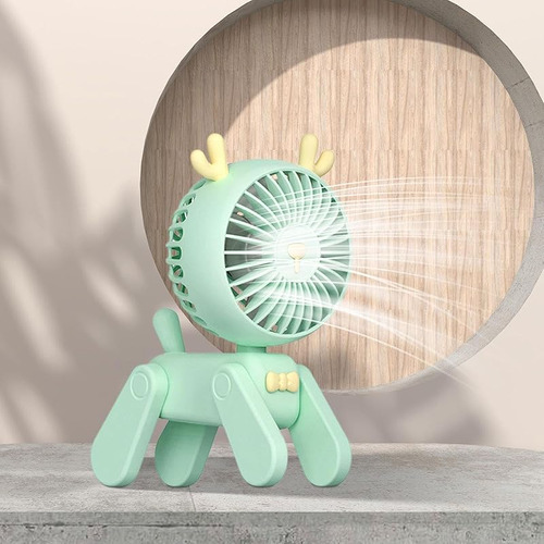 Portable Table Fan With Shape For Desktop Use