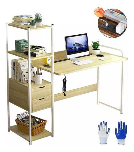 Escritorio Librero Ejecutivo Para Computadora Diseño Moderno