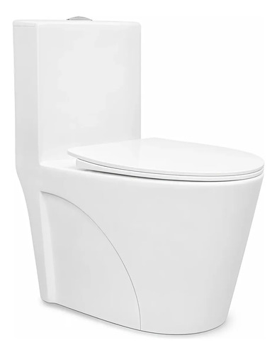 Vaso Sanitário Monobloco Barcelona Branco Completo com Caixa Acoplada Assento Soft Close Duplo Acionamento Dual Flush 3/6L Saída Vertical...