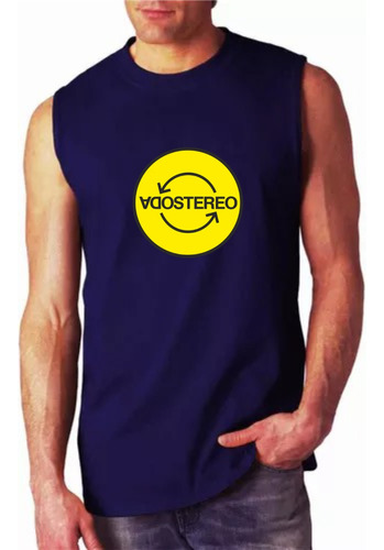 Musculosa Personalizada En Vinilo Soda Stereo