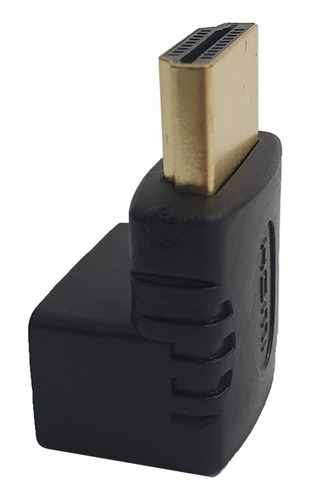 Adaptador Extensor Emenda Hdmi Macho X Fêmea Em L 90 Graus