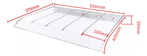 Toldo Para Ventana Exterior, 40x50cm Largo X Ancho