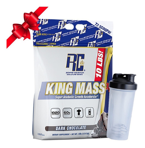 King Mass 10 Lb Ronnie Coleman, Ganador De Peso Sabor Dark Chocolate