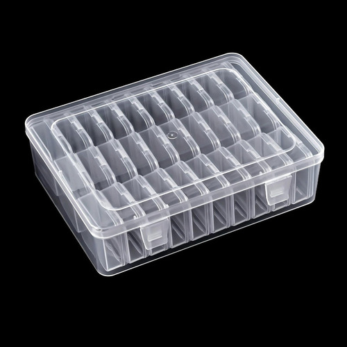 Caja Organizadora Transparente, Contenedor De Cuentas, 30