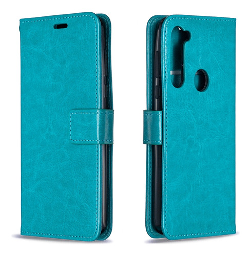 Funda De Piel Azul Para Motorola Moto G Pro