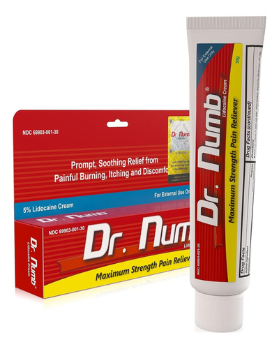 Creme Dr. Numb Americana Pomada Anestheticc 5% Lidocain