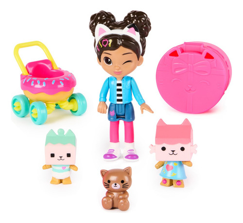Gabby's Dollhouse Set De Figuras Gabby Cuidado De Gatitos