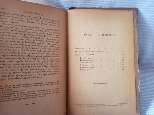 Imagen 6 de 8 de Discours De La Methode Descartes Intro Et Notes Gilson Vrin