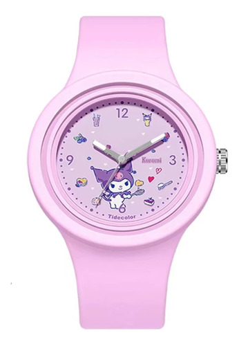 Reloj Kuromi Sanrio Para Niñas Rosa Chicle Juguete Full