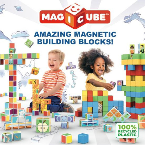Geomag Juego De Construcción De Cubos Apilables Magnéticos M