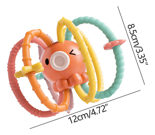 Bebe Teether Molar Toy, Juguete De Balonmano, Cama Con Sonaj