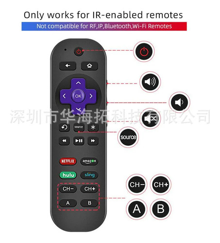 Control Infrarrojo Roku Premier Express Ultra Vizio