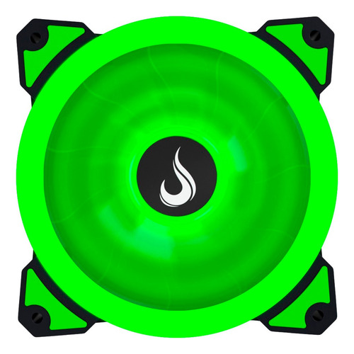 Kit 6 Un Cooler Fan Rise Mode Galaxy G1 Led Verde 120mm