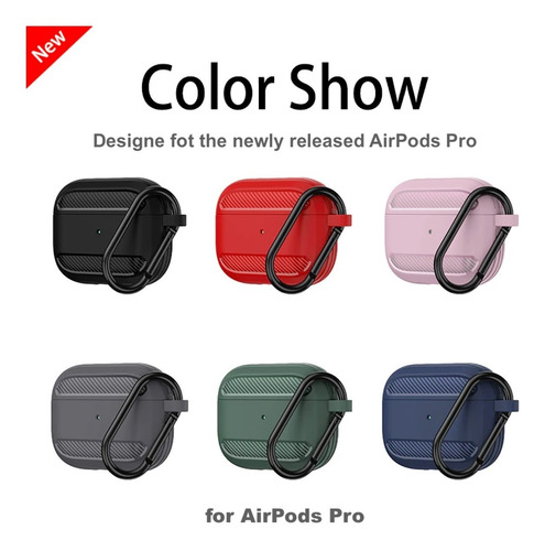 Imagen 7 de 7 de Funda Case Carcasa De Alta Protección Cf Para AirPods Pro