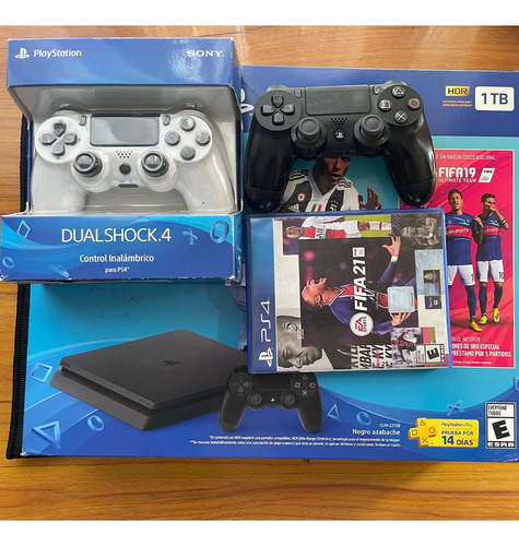 Playstation 4 Original Memoria 1tb 2 Controles 2 Videojuegos