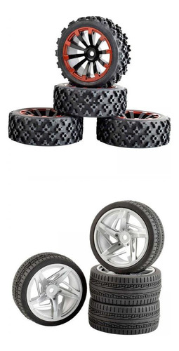 8 Uds. Neumáticos De 75mm Para Wltoys 144001 Modelo Monster