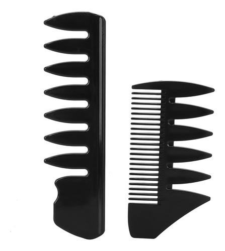 Peine Wide Teeth Para Hombre, 5 Piezas, Juego De Peinado Pro