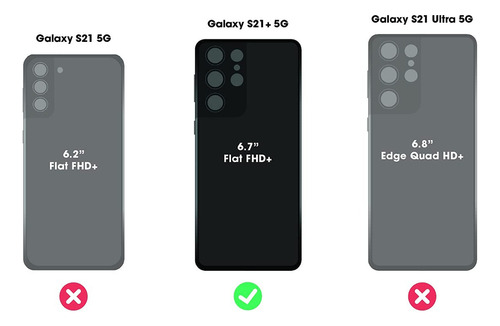 Otterbox Prefix Series para Galaxy S21+ 5g (solo), color negro